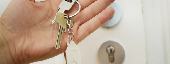 supported living house keys provided by falcon housing association